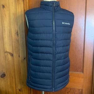 SOLD Columbia Men’s Powder-Lite Collegiate Blue Puffer Winter Vest on FB/MP